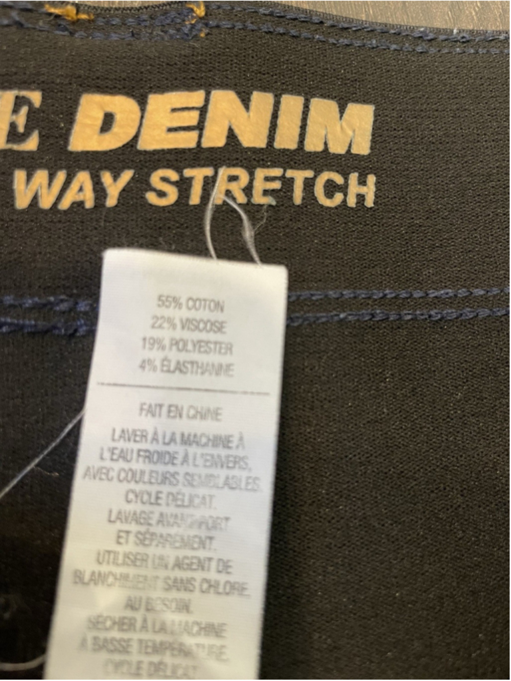Luxe Nygard 360 4 Way Stretch Pull on Size 14-16 Denim Jeans Skinny Cuff - Picture 5 of 7
